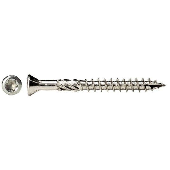 Vis terrasse petite tête fraisée A2 inox Ø5x70 mm + Embout Tx25 - Bte 200 vis 