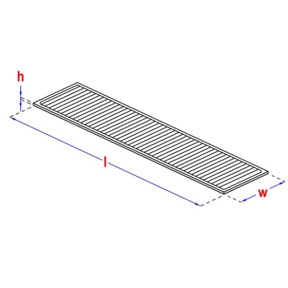 Cales plates 1x22x95 mm pour terrasse HAPAX - 1000 pcs