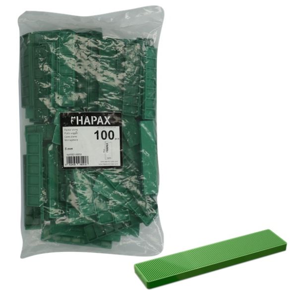 100 Cales plates Ép. 5 mm pour lambourdes - HAPAX