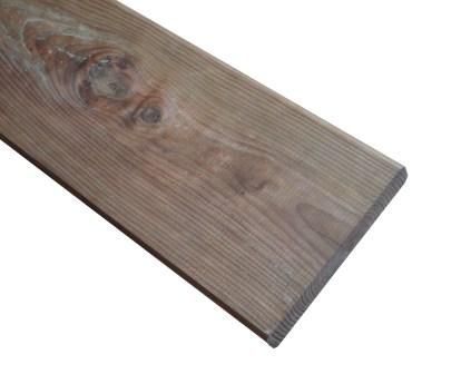 Bois de terrasse Béquia lisse 90x22 mm L. 1,92 m - Pin sylvestre Classe 4 marron