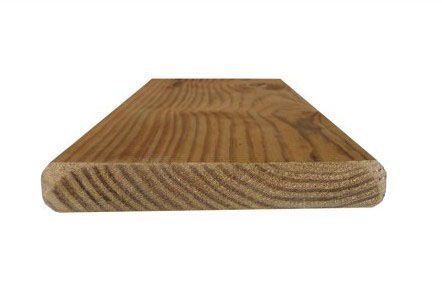 Bois de terrasse Béquia lisse 90x22 mm L. 1,92 m - Pin sylvestre Classe 4 marron