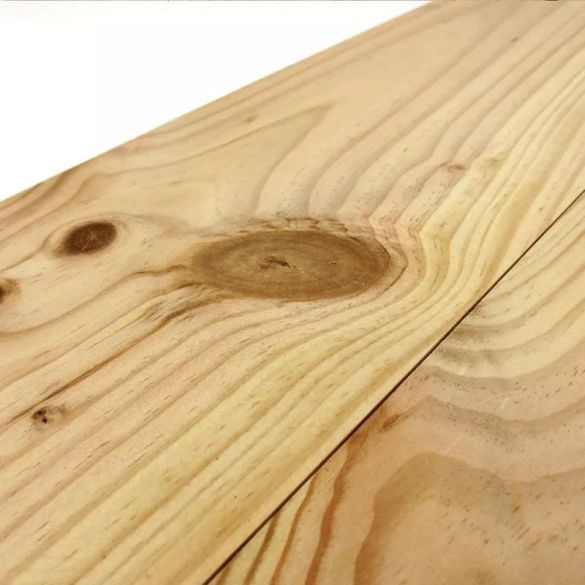 Parquet pin massif à clouer 200x14 cm - Choix noueux