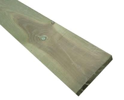 Planche pour mur de soutènement bois L. 2,40 m - 250x27 mm - en pin classe 4