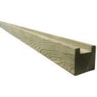 Lisse de clôture basse 70x45 mm Long. 2,40m en pin traité Classe 4