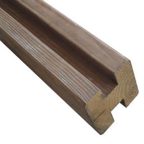 Poteau intermédiaire 90x90 mm Long. 2,00 m en pin Cl. 4 marron