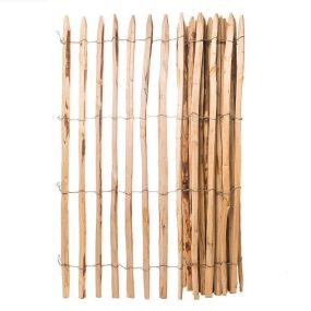 Ganivelle châtaignier fendu Haut. 1,00 m - Écartement 4/5 cm - Rouleau 5 ml