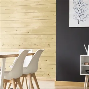 Lambris intérieur en sapin L.2,65m 12x135 mm Profil Grain d'Orge - SILVERWOOD