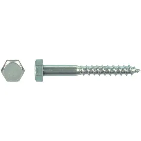 Vis bois Tirefond tête hexagonale Ø10x80 mm DIN 571 zingué - 100 pcs