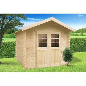 Abri jardin bois 19 mm GERA 6,15 m² - 248x248 cm