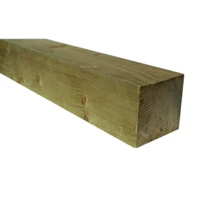 Poteau bois 70x70 mm L.2,40 m en pin traité Cl.4 VERT