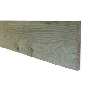 Volige bois autoclave Long. 2,40m - 200x18 mm - Pin brut traité Classe 4