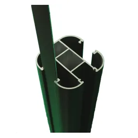 Glissière aluminium H.2,30m pour poteau clôture Evoluclos DEBARGE 