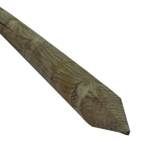 Piquet bois autoclave diam. 100 Long. 2,00m en pin traité Cl.4