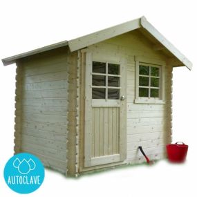 Abri de jardin traité 28 mm LAVAL 238x198 cm - 4,71 m² - S815-1