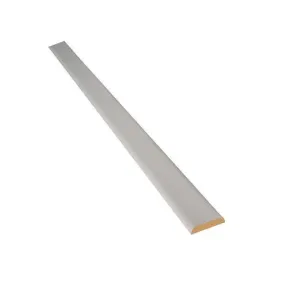 Champlat en pin prépeint blanc 40x6 mm Long. 2,40 m