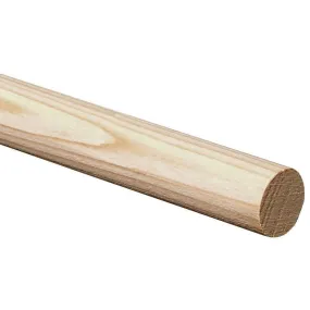 Rond en Pin des Landes sans noeud Ø 30 mm Longueur 2,00 m