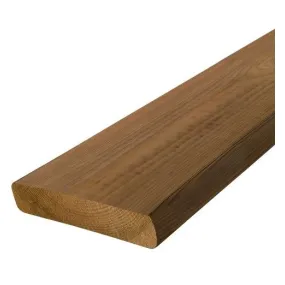 Lame terrasse en pin du nord lisse marron L. 3,30 m 145x27 mm