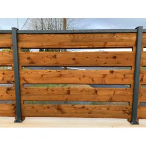 Claustra bois ATHAL Haut. 1,12 m L. 1,65 m autoclave marron