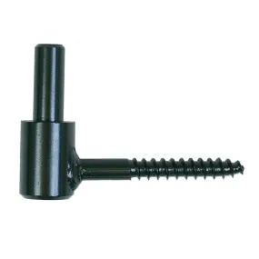 Gond de volet bois Ø14 mm noir en acier - à visser