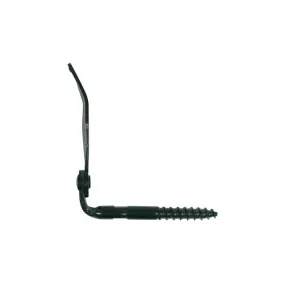 Arrêt de volet à visser L.110 mm Ø10 mm - Acier noir