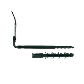 Arrêt de volet matériaux creux L.190 mm Ø10 mm + cheville