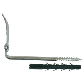 Arrêt de volet Inox A4 matériaux creux L.190 mm Ø10 mm + cheville