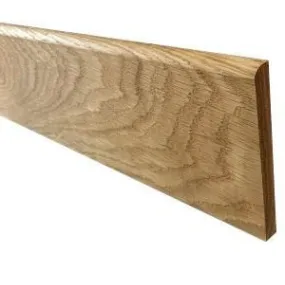 Plinthe en chêne massif bord arrondi 70x10 mm L. 2,40 m