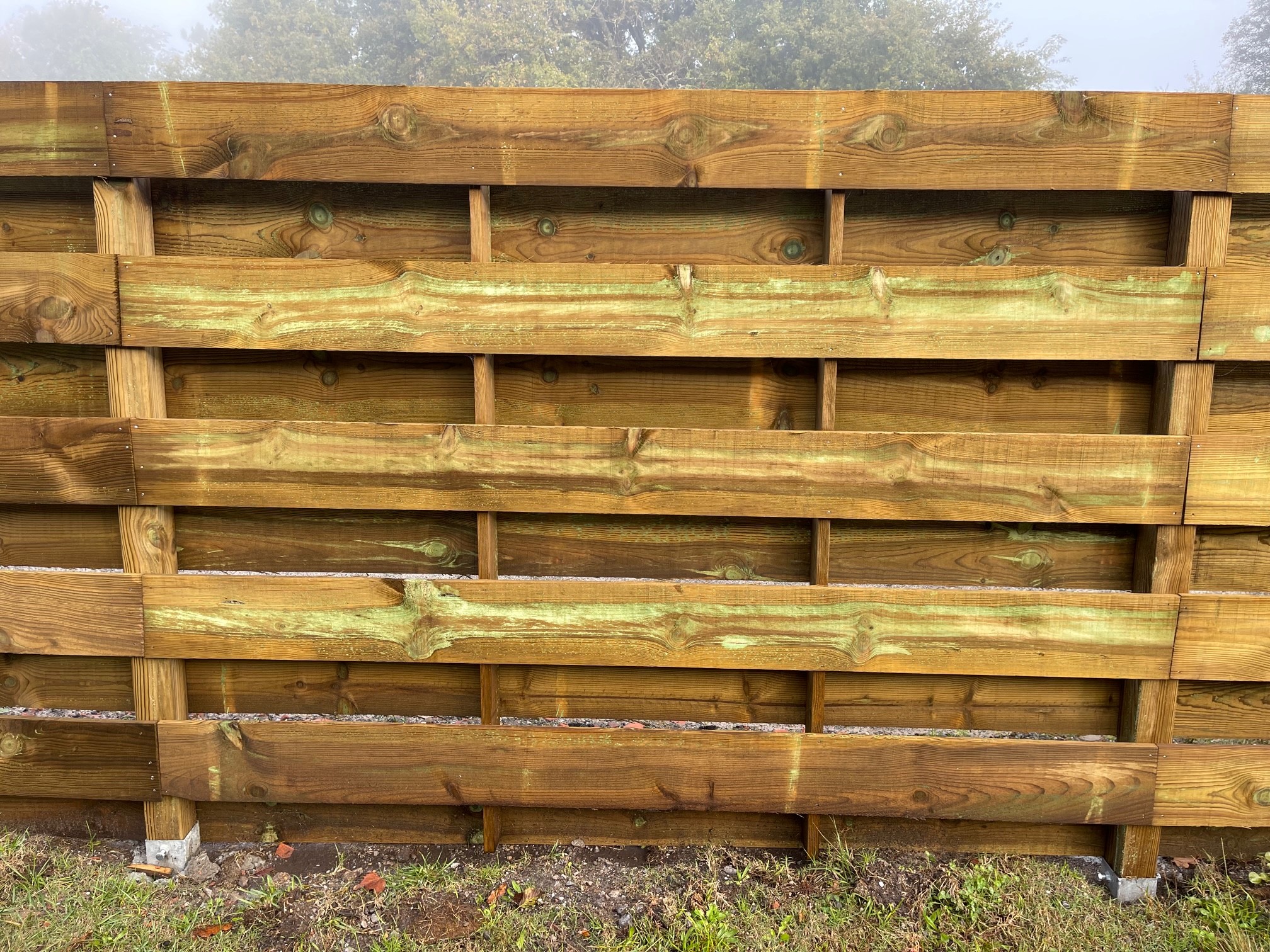 Kit clôture en bois Prunus H 80 à fixer - Achat/vente de